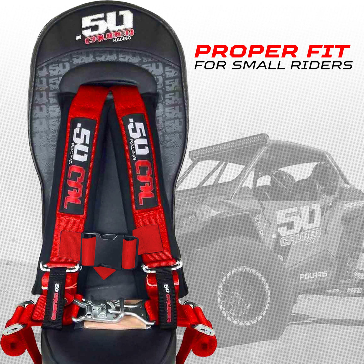 Arctic Cat Wildcat Bump Seat with Harness | 50 Caliber Racing