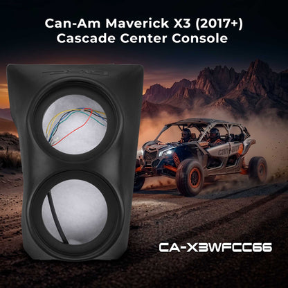 Can-Am Maverick X3 Waterfall Center Console Speaker Pod Enclosure | DS18