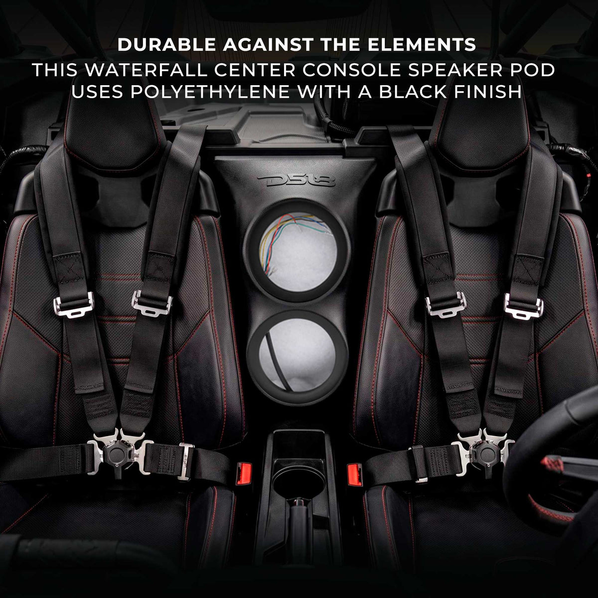 Can-Am Maverick X3 Waterfall Center Console Speaker Pod Enclosure | DS18