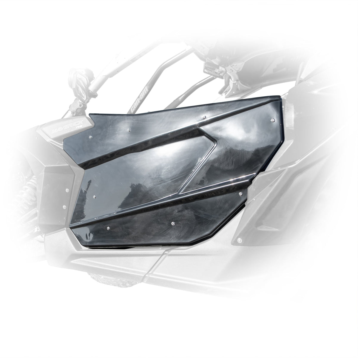 DRT Can-Am X3 front ABS door kit smooth black for 2017+ Maverick X3 durable upgrade