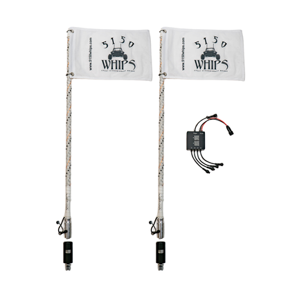 187 Chalk Line LED Whips (Pair) | 5150 Whips