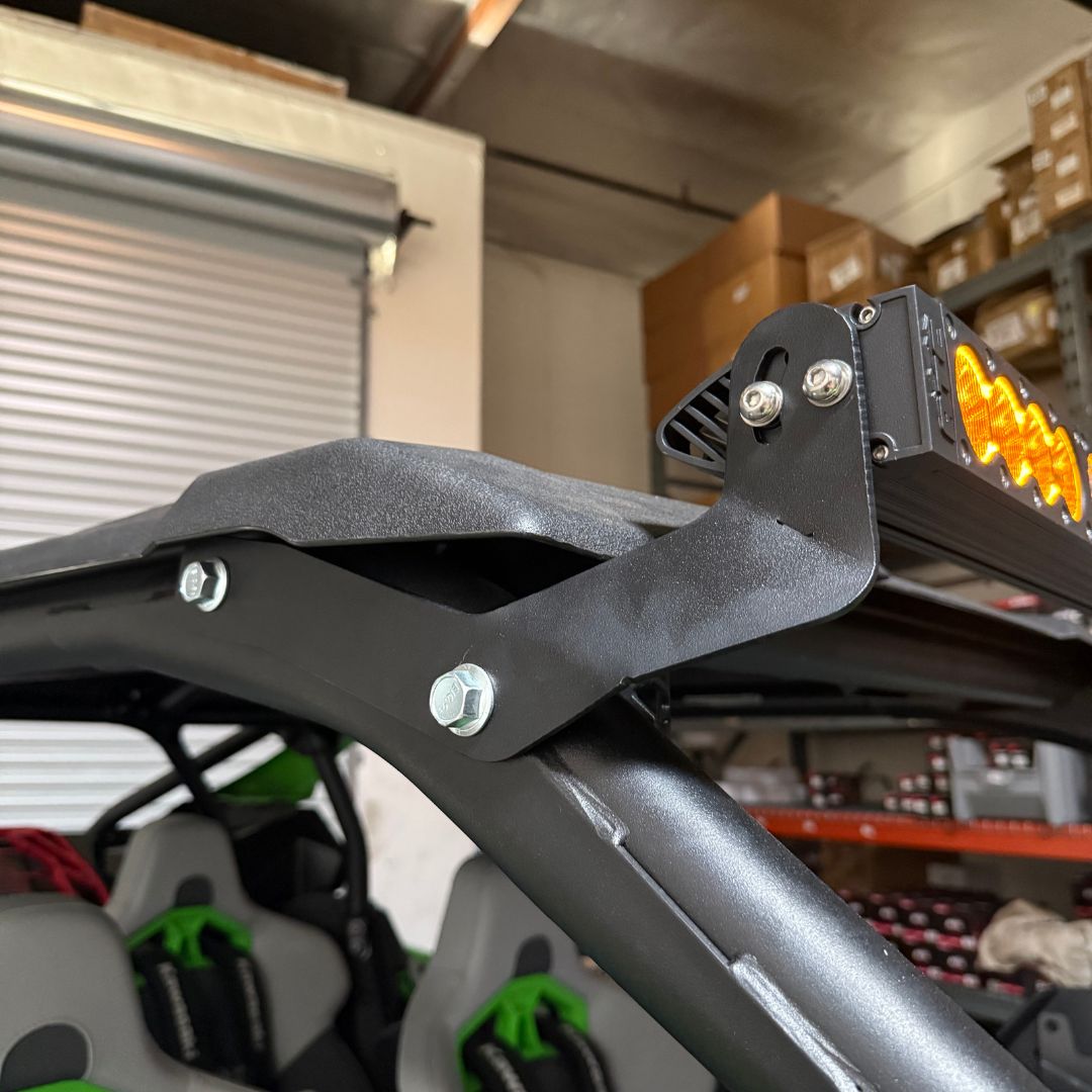 Kawasaki Teryx H2 43" Light Bar Mounting Brackets by All Terrain Concepts, front view