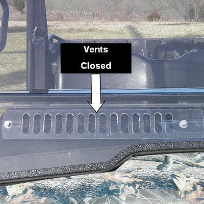 Polycarbonate Vented Rear Windshield for Can-Am Commander UTV | 3 Star UTV