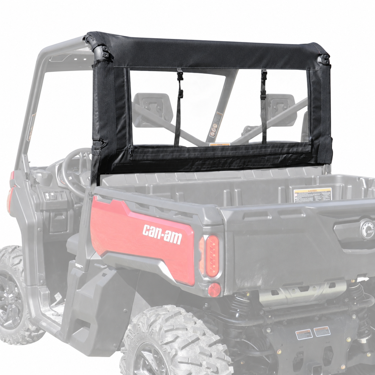 Can-Am Defender 2-Seat Soft Rear Windshield | 3 Star UTV