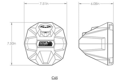 Can-Am Defender (2016-2022) Cage Mount 6.5" Speaker Pods SSV Works