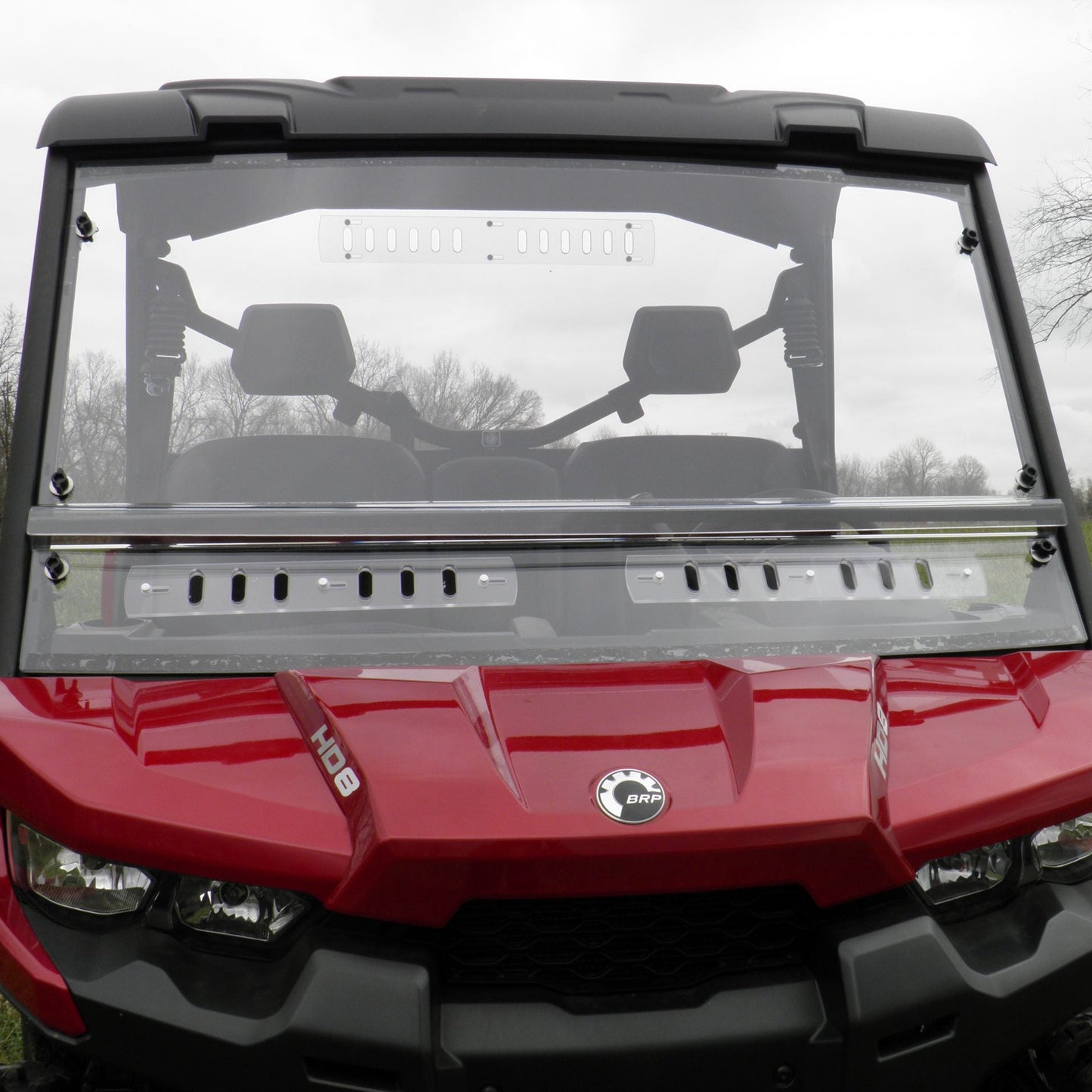 Can-Am Defender UTV Scratch-Resistant Polycarbonate Front Windshield | 3 Star UTV
