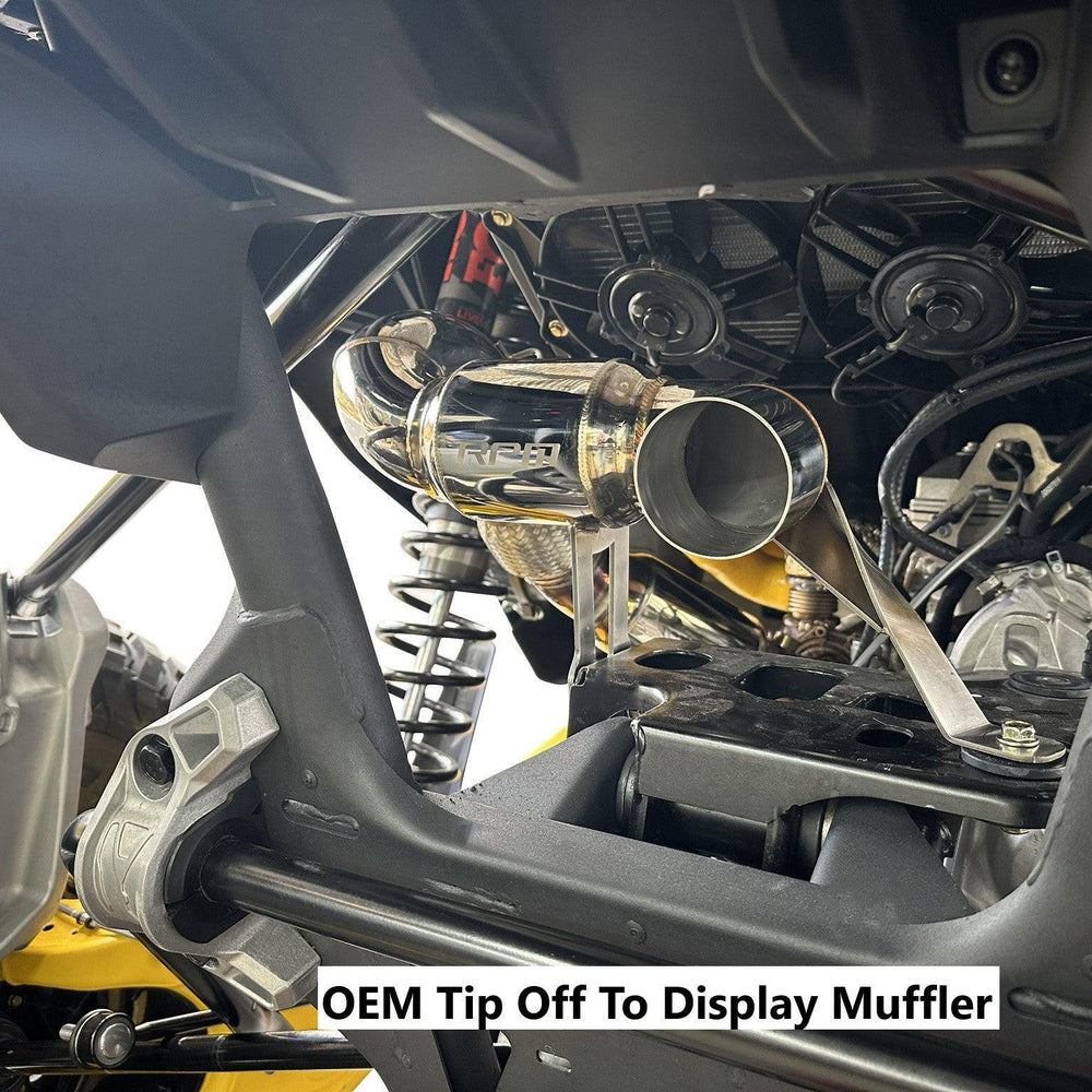 Can-Am Maverick R 3" Slip-On Muffler Delete Race Pipe RPM Powersports