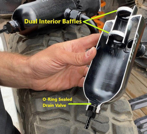 Can-Am Maverick R Dual Baffle Oil Catch Can RPM Powersports