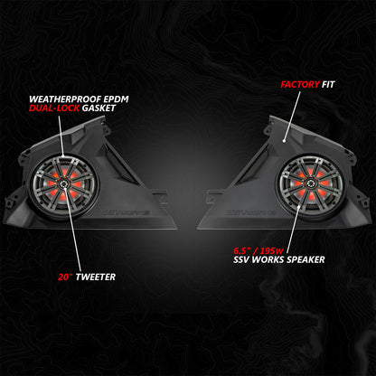 Can-Am Maverick R K-Spec 6 Speaker System SSV Works