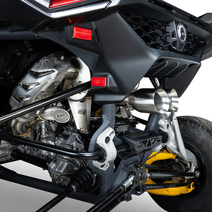 Can-Am Maverick R Shocker Electric Side-Dump Down Pipe with Bullet Muffler Evolution Powersports