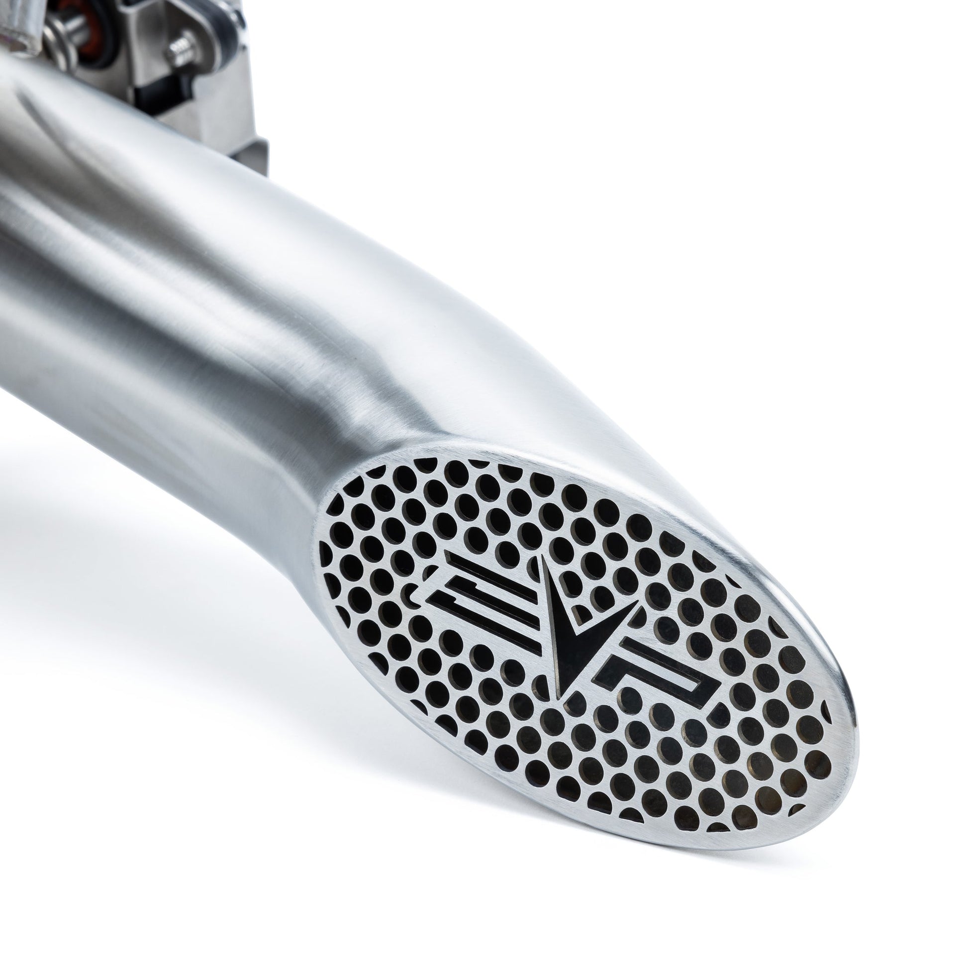 Can-Am Maverick R Shocker Electric Side-Dump Down Pipe with Bullet Muffler Evolution Powersports