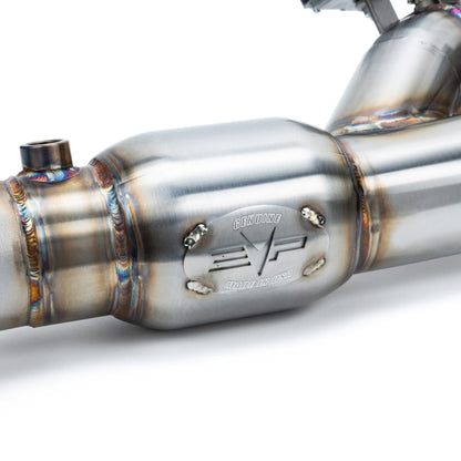 Can-Am Maverick R Shocker Electric Side-Dump Down Pipe with Bullet Muffler Evolution Powersports