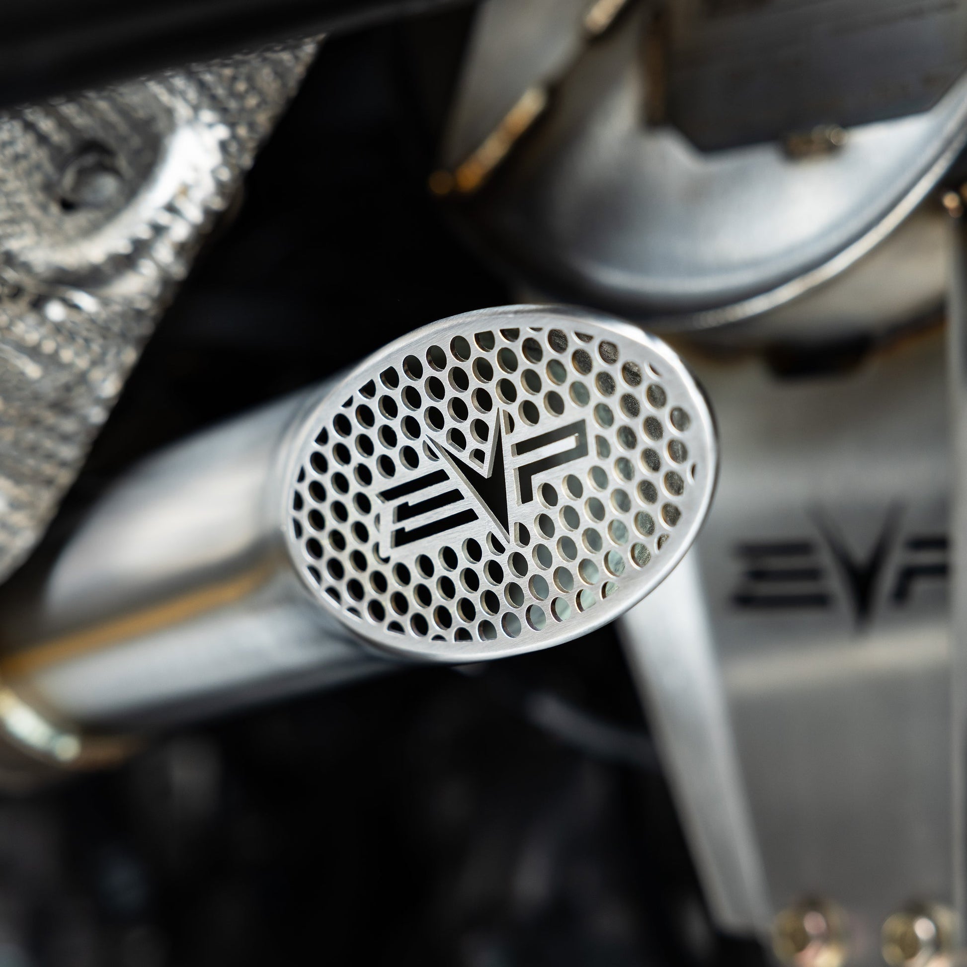 Can-Am Maverick R Shocker Electric Side-Dump Down Pipe with Bullet Muffler Evolution Powersports