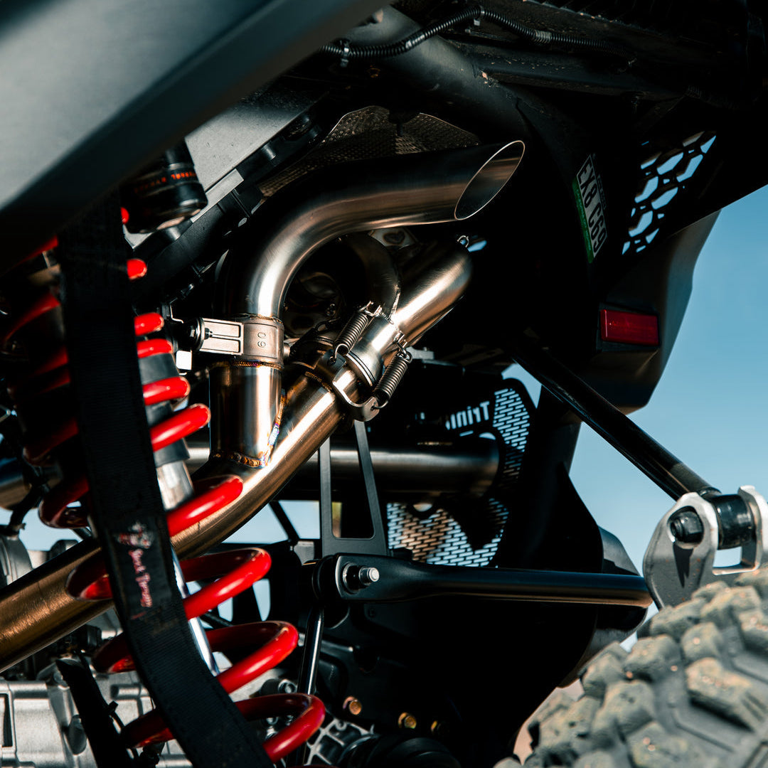 Can-Am Maverick R Sidepiece Valved Head Pipe Trinity Racing
