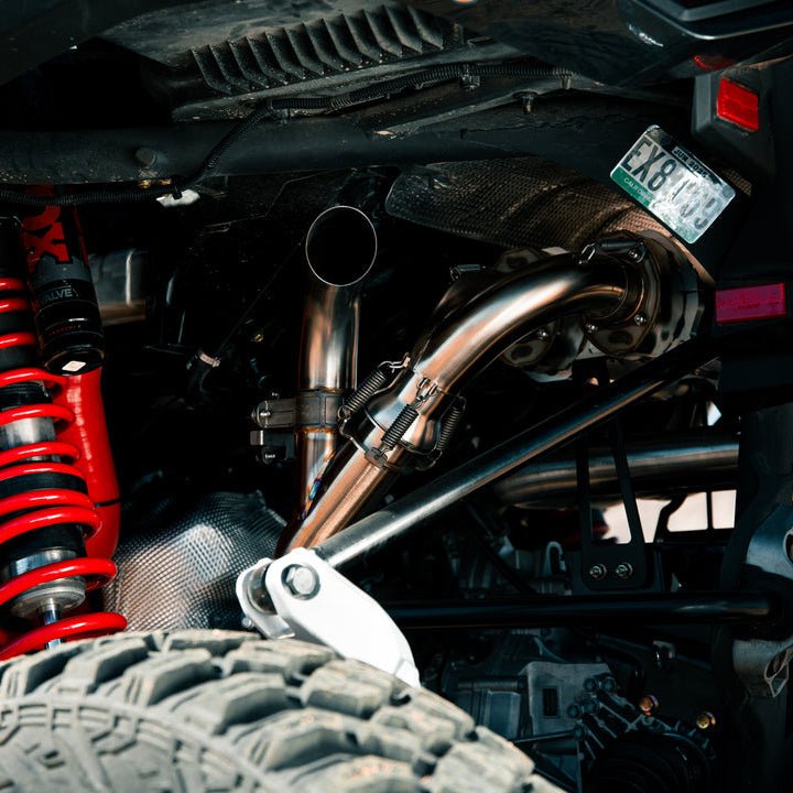 Can-Am Maverick R Sidepiece Valved Head Pipe Trinity Racing