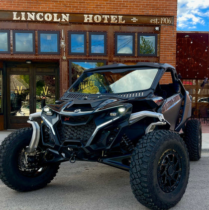Can-Am Maverick R Vented Glass Windshield Bent Metal Off-Road