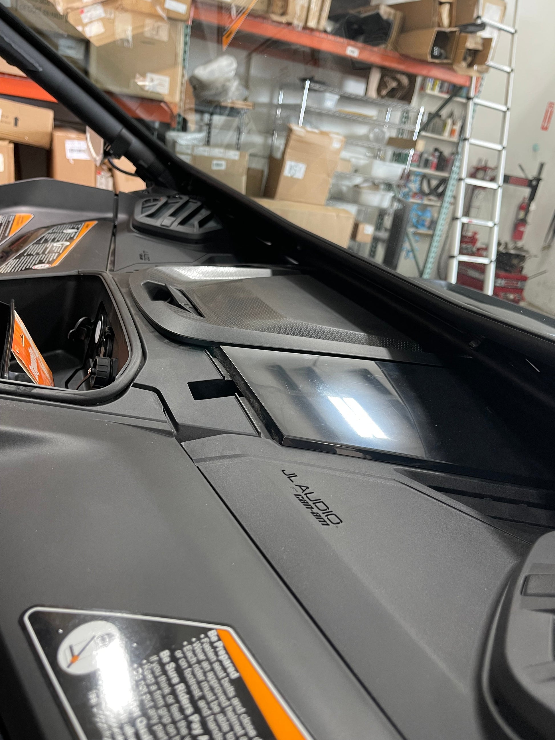 Can-Am Maverick R Vented Glass Windshield Bent Metal Off-Road