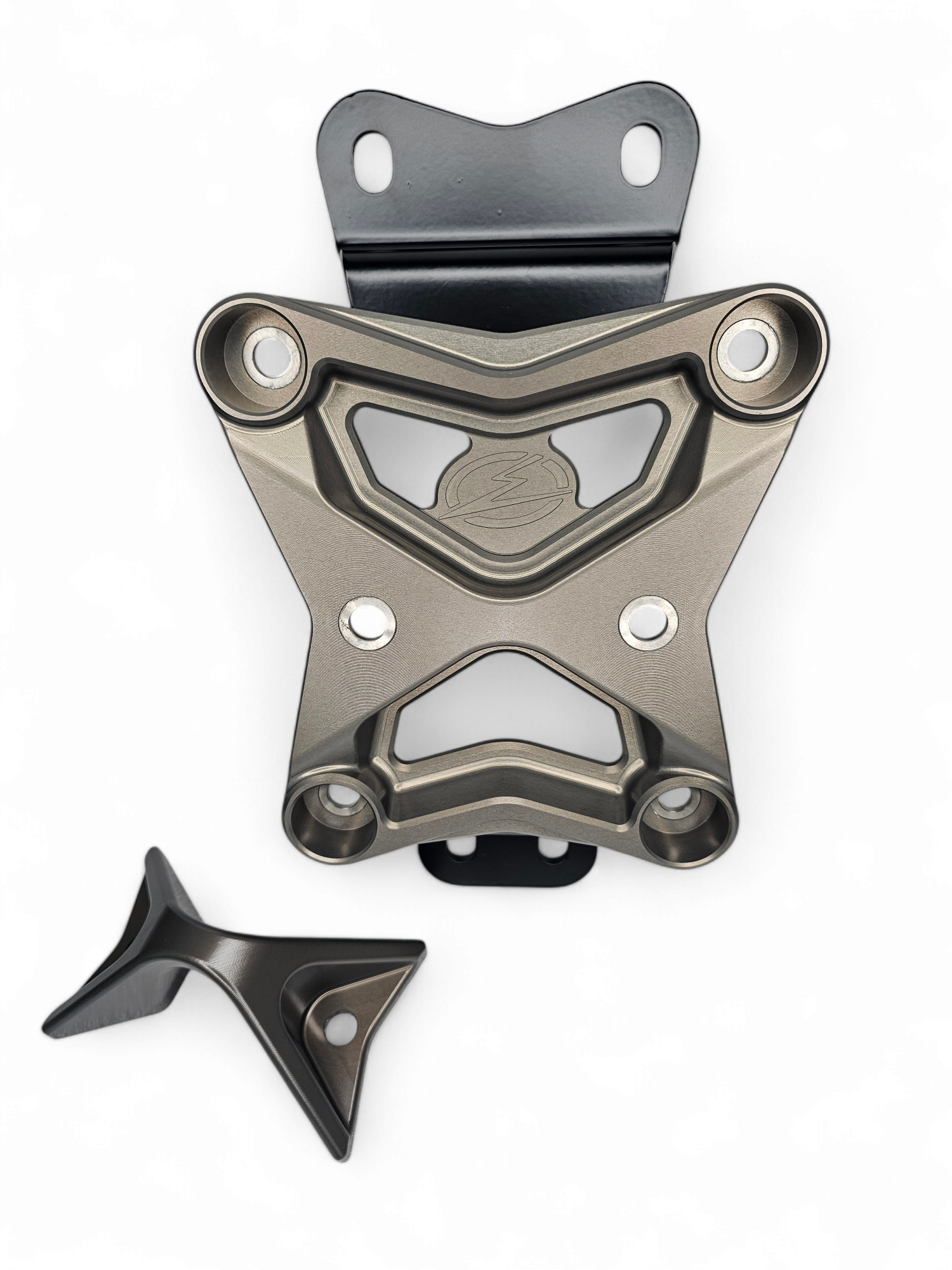 Can-Am Maverick X3 (2022+) Radius Rod Plate with Pull Hook (Gun Metal)