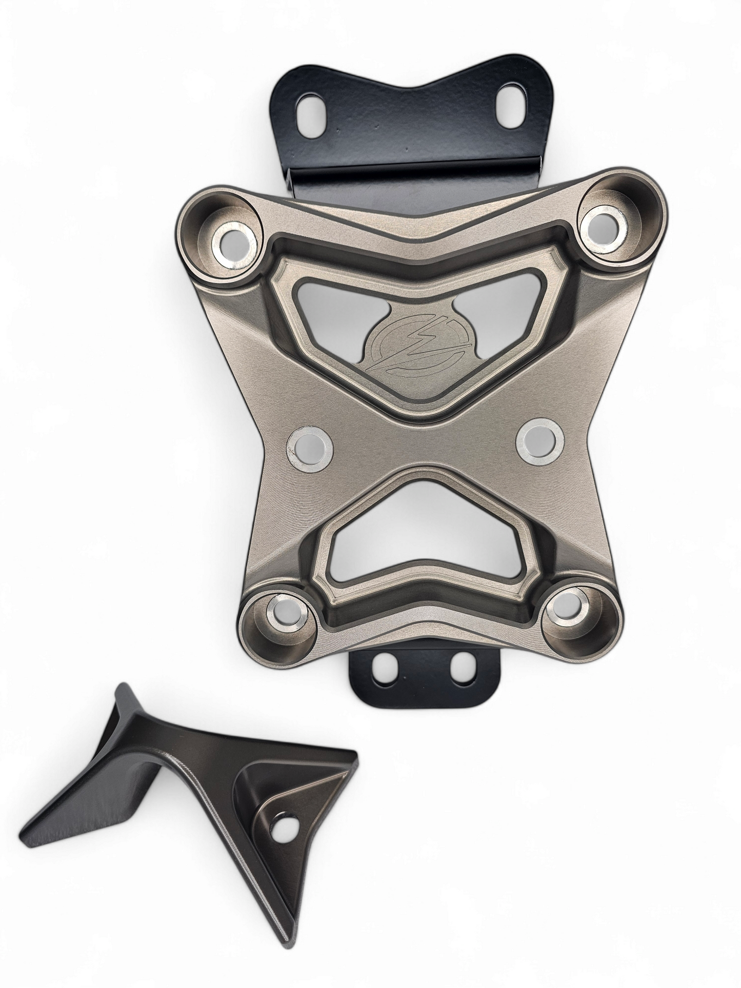 Can-Am Maverick X3 (2022+) Radius Rod Plate with Pull Hook (Gun Metal)