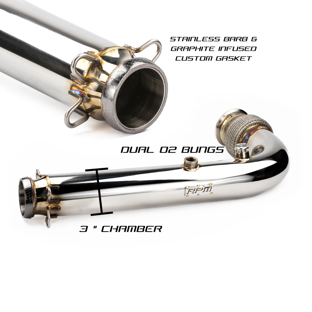 Can-Am Maverick X3 3" Monster Mouth Cat Delete Bypass Mid Race Pipe RPM Powersports