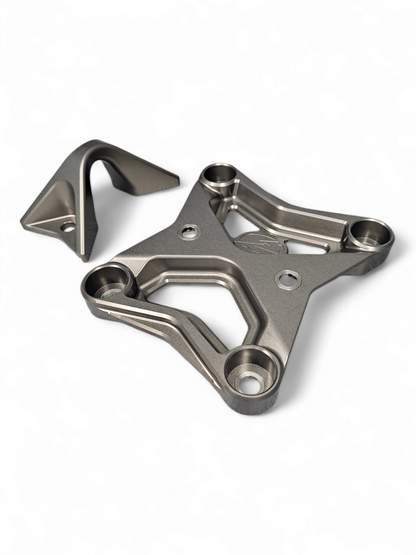 Can-Am Maverick X3 6-Bolt XL Radius Rod Plate with Tow Hook (Gun Metal)