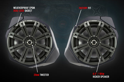 Can-Am Maverick X3 6.5" Front Kick Speaker Pods SSV Works