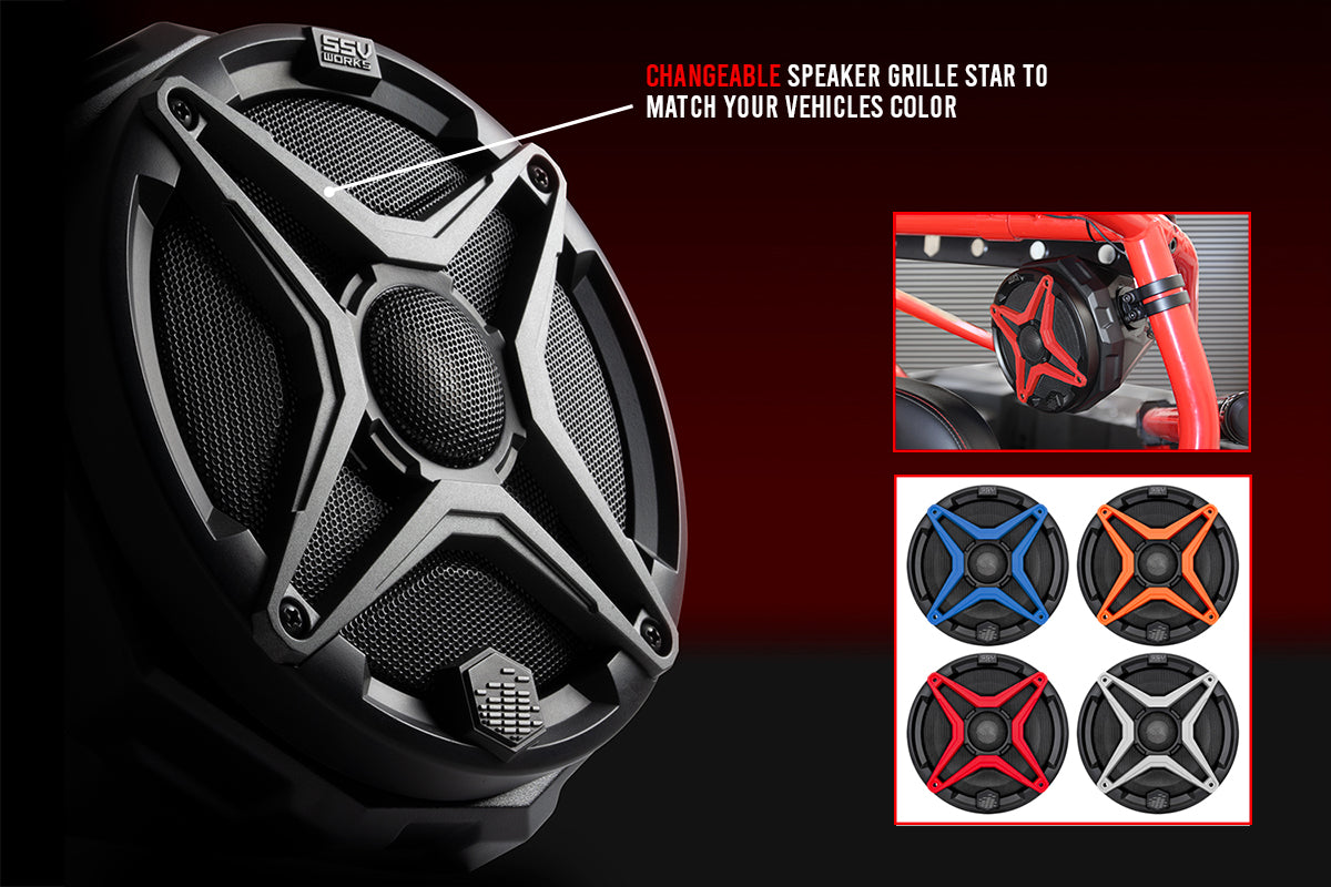Can-Am Maverick X3 6.5" Front Kick Speaker Pods SSV Works