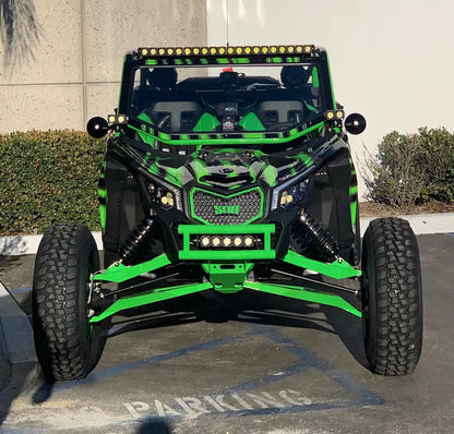 Can-Am Maverick X3 Baja Series Front Bumper Green Powder Coat