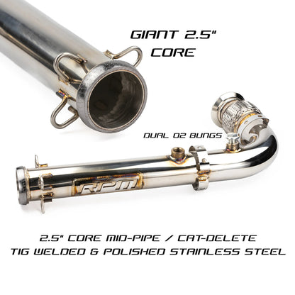 Can-Am Maverick X3 Big Mouth Cat Delete Bypass Mid Race Exhaust Pipe RPM Powersports