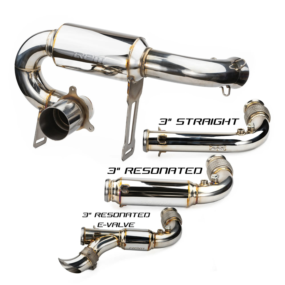 Can-Am Maverick X3 Full 3" Exhaust Monster Core Muffler & Mid Pipe RPM Powersports