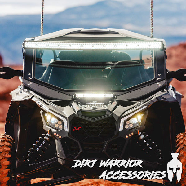 Can-Am Maverick X3 Glass Front Windshield Dirt Warrior Accessories