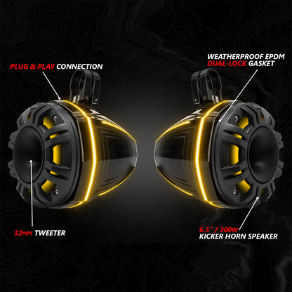 Can-Am Maverick X3 K-Spec 6 Speaker System SSV Works