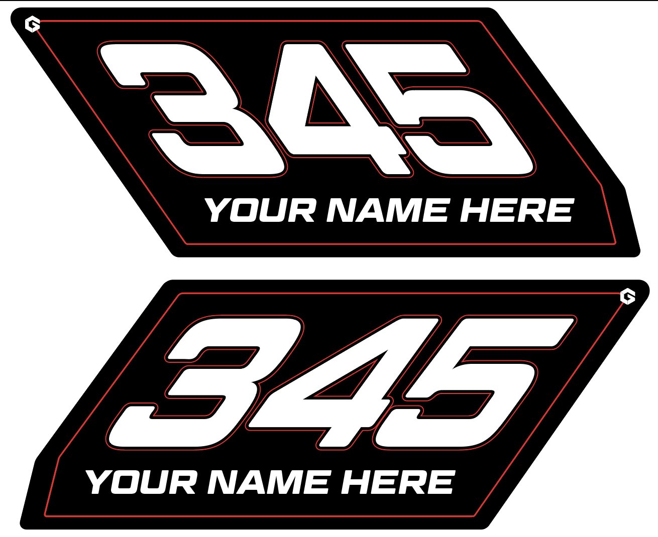 Can-Am Maverick X3 Number Plates Geiser Performance