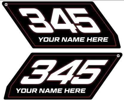 Can-Am Maverick X3 Number Plates Geiser Performance