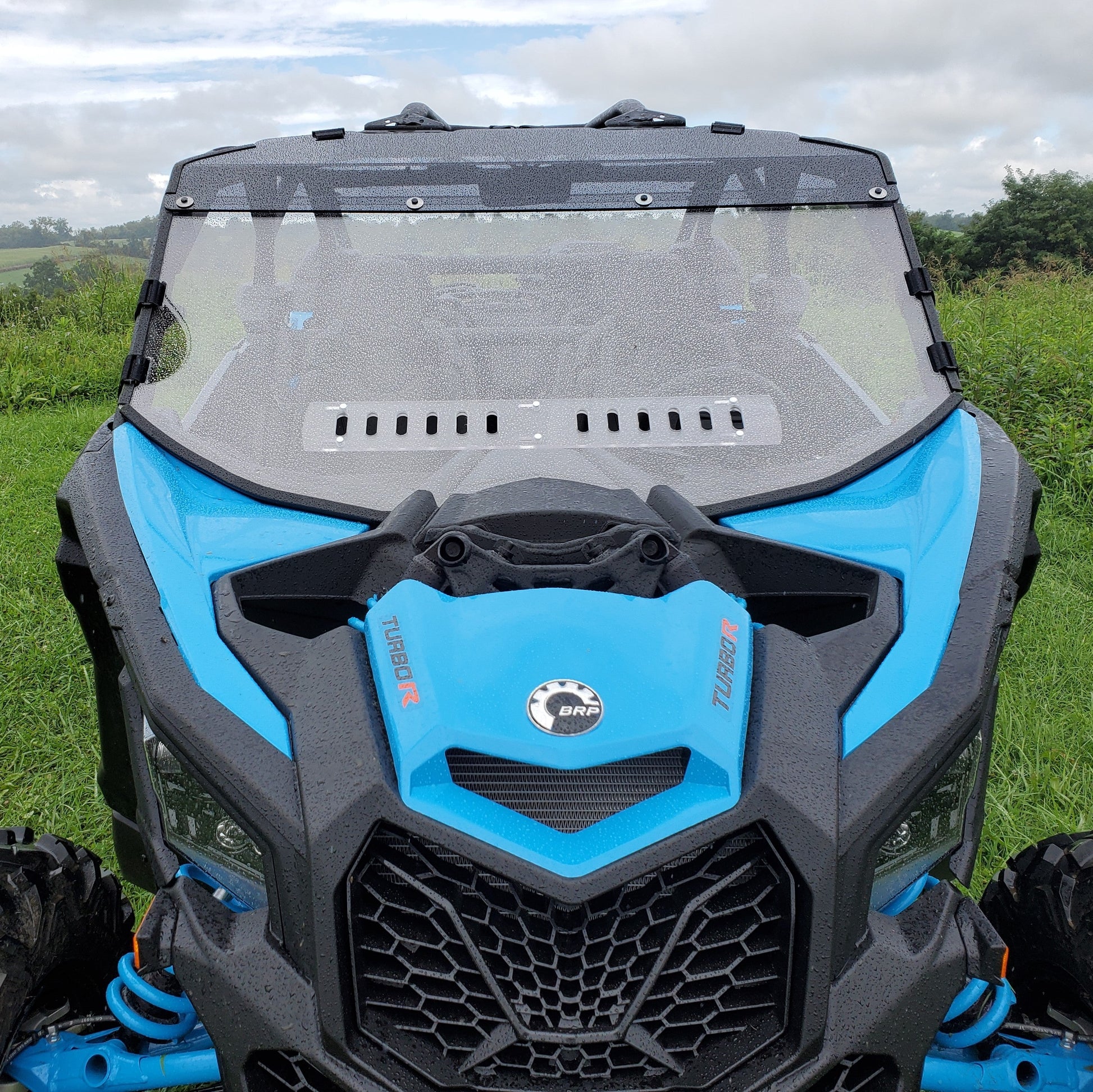 Can-Am Maverick X3 UTV Polycarbonate Windshield with Tinted Visor | 3 Star UTV