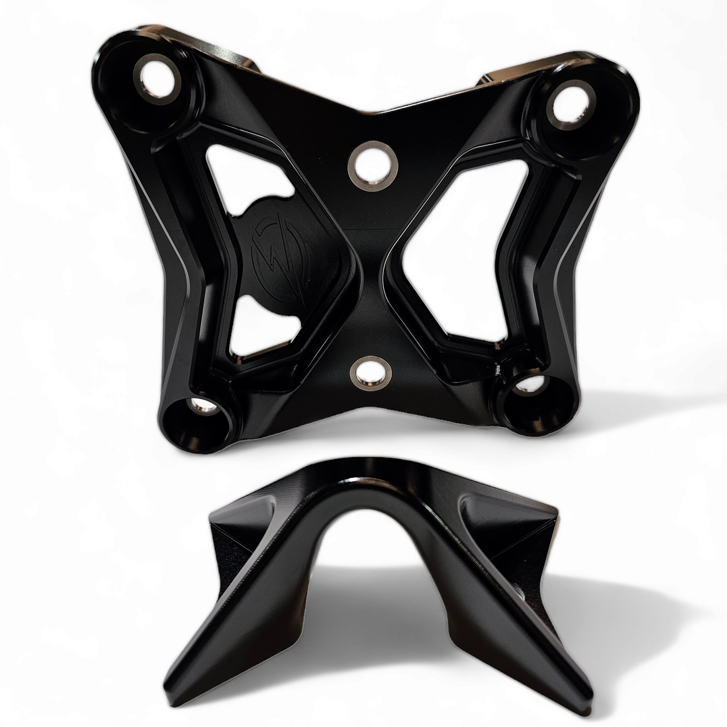 Can-Am Maverick X3 Radius Rod Plate with Tow Hook (Black)