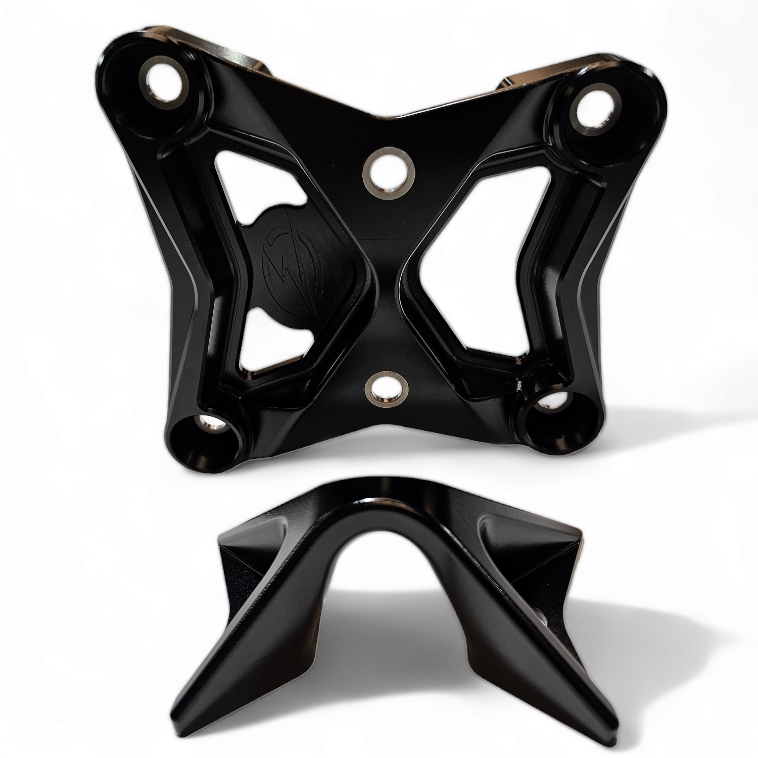 Can-Am Maverick X3 Radius Rod Plate with Tow Hook (Black)