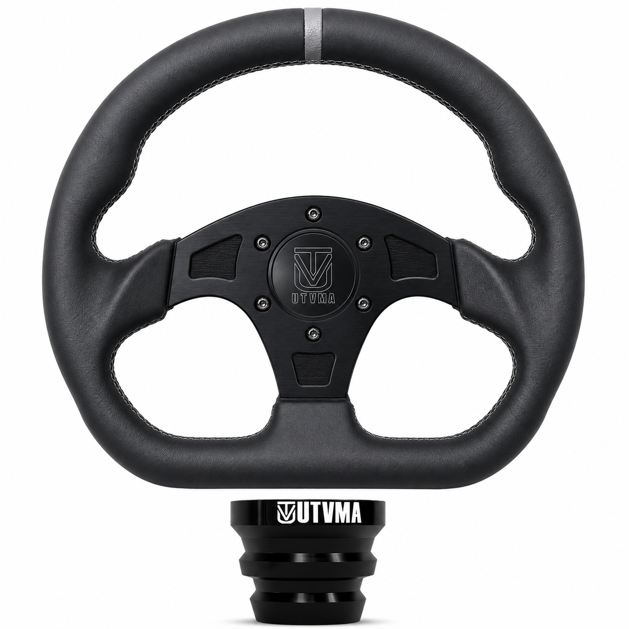 DriftX Leather Steering Wheel with Hub by UTV Mountain Accessories
