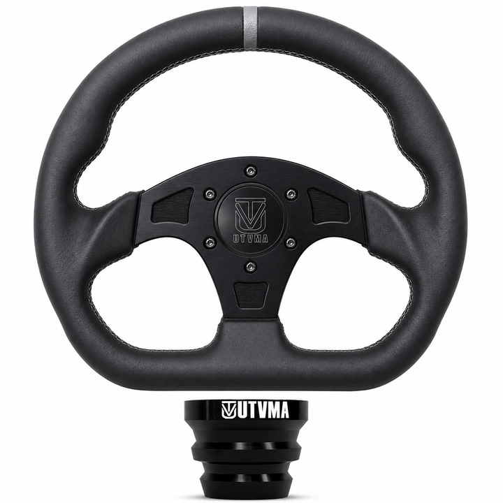 DriftX Leather Steering Wheel with Hub by UTV Mountain Accessories