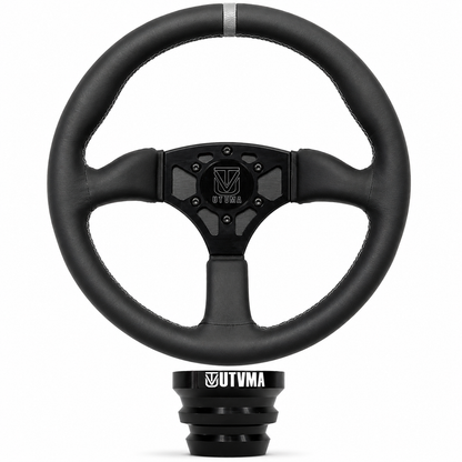 UTVMA Octane Leather Steering Wheel With Hub