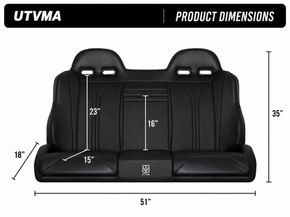RZR PRO S Rear Bench Seat W Harnesses (2025+)