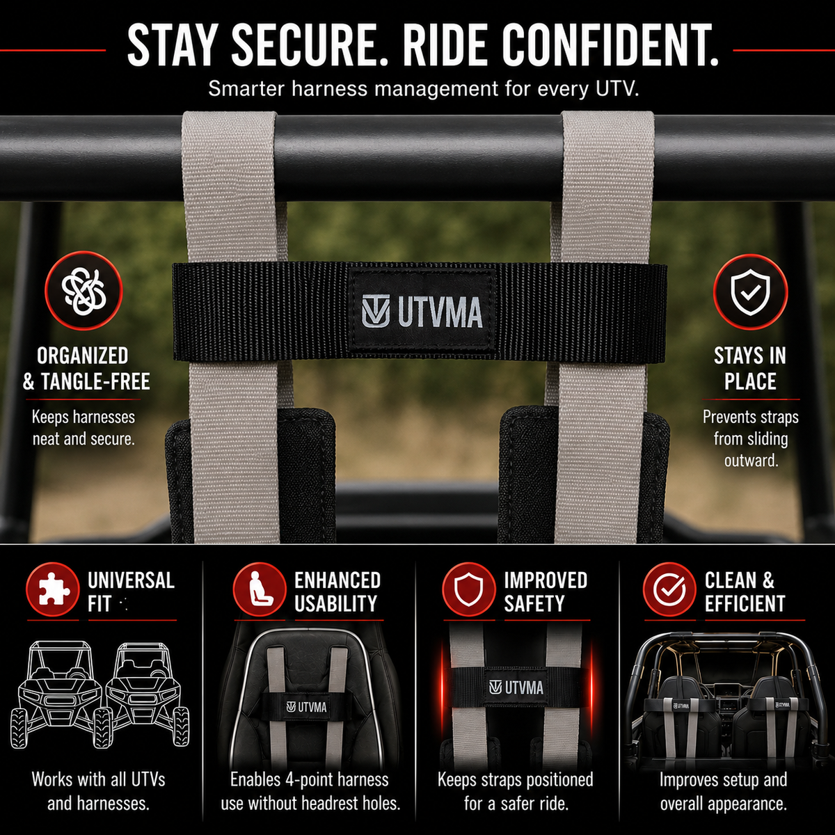 Polaris RZR Trail Seat Harness Kit | UTVMA