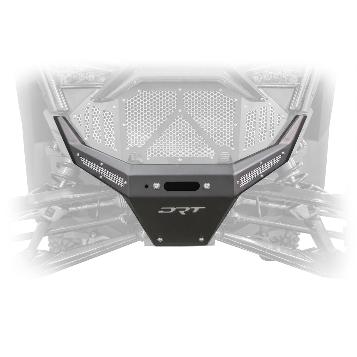 Polaris RZR Pro R / Turbo R (2020-2024) Front Winch Bumper by DRT Motorsports, front view 7