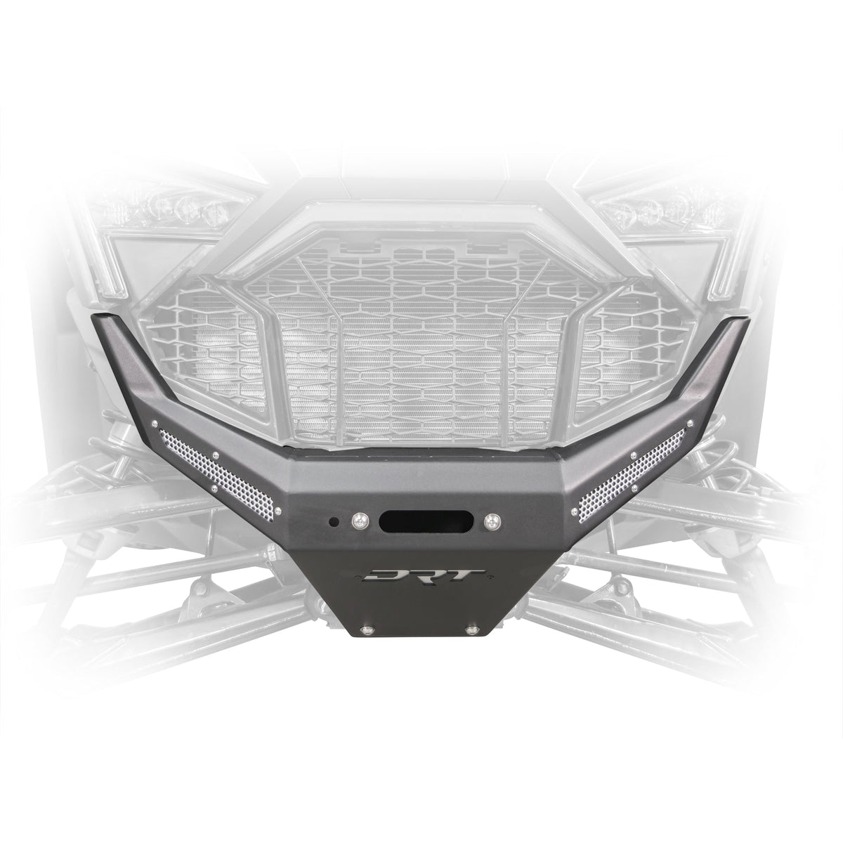 Polaris RZR Pro R / Turbo R (2020-2024) Front Winch Bumper by DRT Motorsports, front view 2