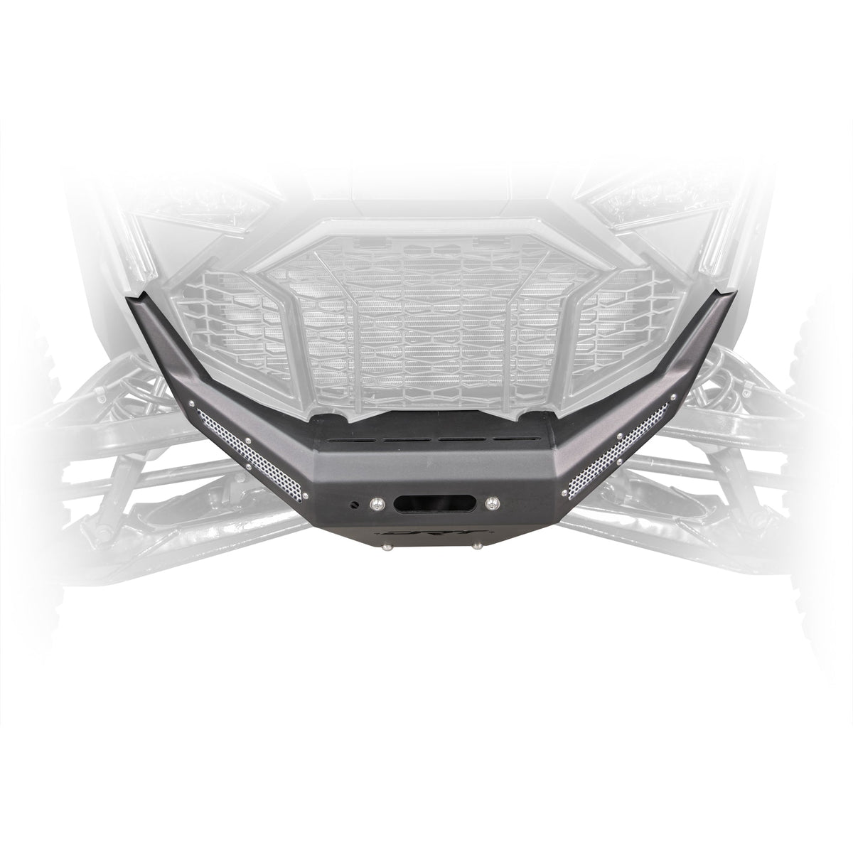 Polaris RZR Pro R / Turbo R (2020-2024) Front Winch Bumper by DRT Motorsports, front view 4