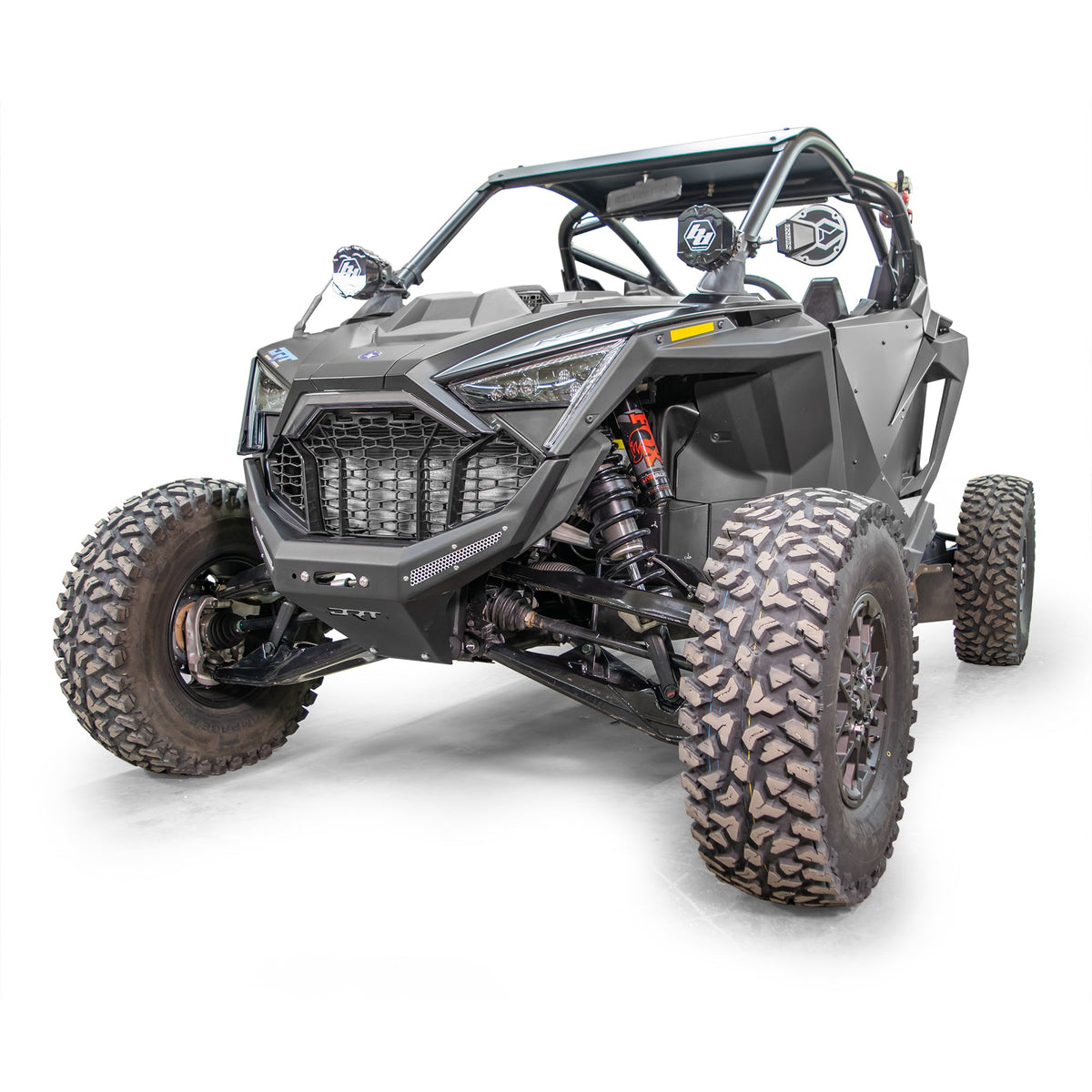 Polaris RZR Pro R / Turbo R (2020-2024) Front Winch Bumper by DRT Motorsports, front view 9