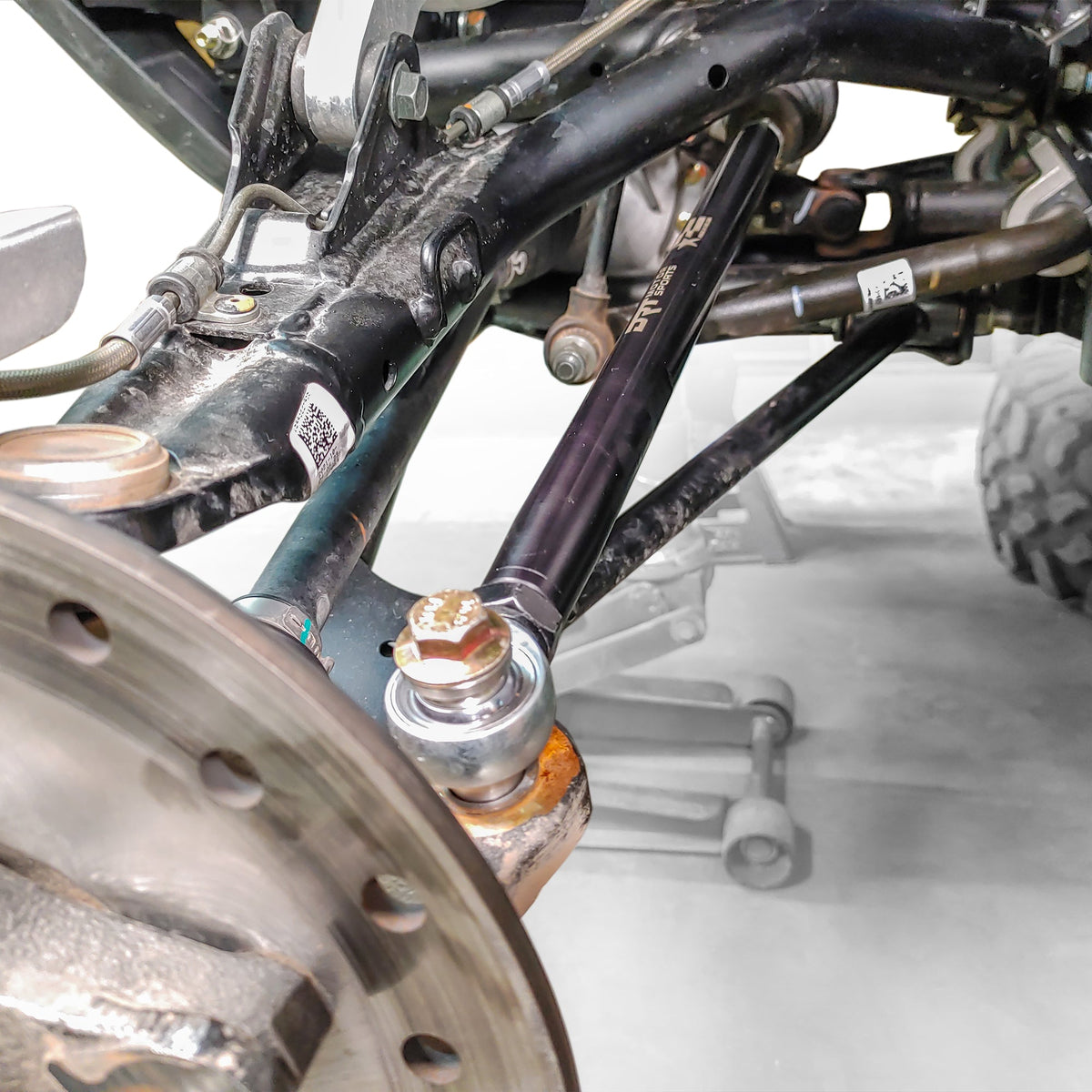 Polaris RZR Turbo S M16 Rack HD Billet Aluminum Tie Rod Kit by DRT Motorsports, product view 8