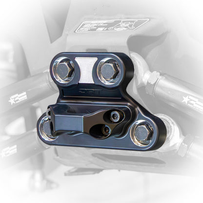 Can-Am Maverick R Billet Aluminum 2-Piece Radius Rod Plate by DRT Motorsports, product view 4