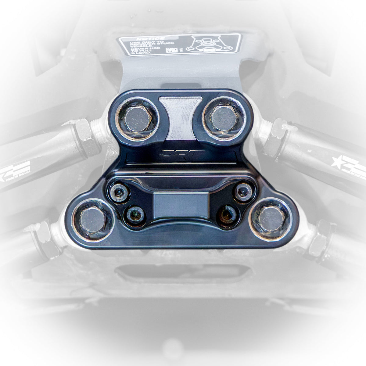 Can-Am Maverick R Billet Aluminum 2-Piece Radius Rod Plate by DRT Motorsports, product view 5