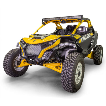 Maverick R aluminum front grill insert kit, laser-cut mesh, fits 2024 and newer models